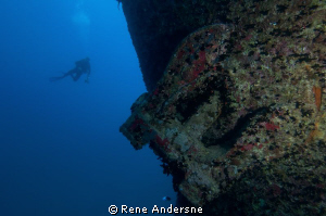Shoot in the red sea, the wreck is WW2 SS Thistlegorm by Rene Andersne 